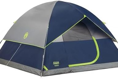 Coleman Sundome Camping Tent with Rainfly, 2/3/4/6 Person Tent Sets Up in 10 Mins, Weatherproof Shelter for Camping, Festivals, Backyard, Sleepovers, & More